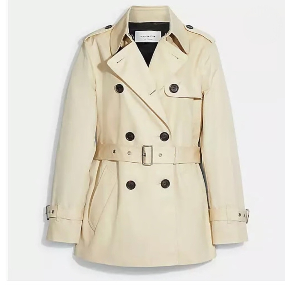 Coach Womem's Short Trench Coat